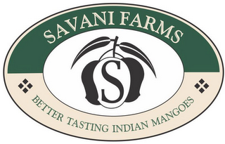 SAVANI FARMS BETTER TASTING INDIAN MANGOES S logo