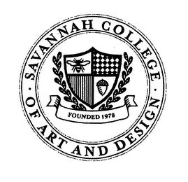 SAVANNAH COLLEGE OF ART AND DESIGN FOUNDED 1978 logo