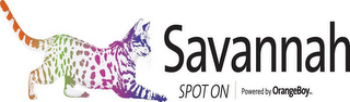 SAVANNAH SPOT ON POWERED BY ORANGEBOY INC. logo