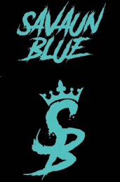 SAVAUN BLUE SB logo
