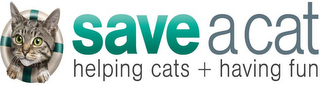 SAVE A CAT HELPING CATS + HAVING FUN logo