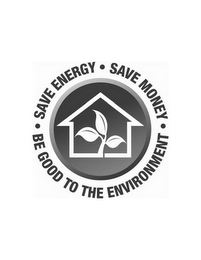 SAVE ENERGY SAVE MONEY BE GOOD TO THE ENVIRONMENT logo