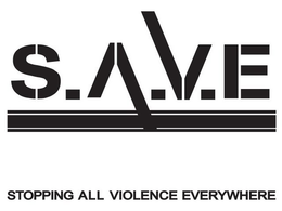 S.A.V.E STOPPING ALL VIOLENCE EVERYWHERE logo