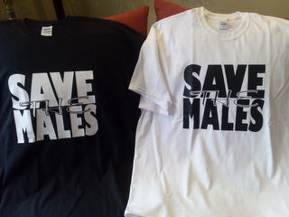 SAVE THE MALES logo