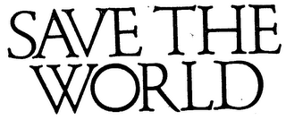SAVE THE WORLD logo