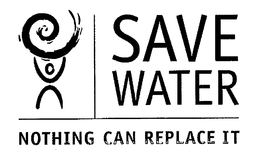 SAVE WATER NOTHING CAN REPLACE IT logo
