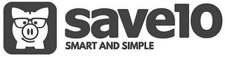 SAVE10 SMART AND SIMPLE logo