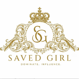 SAVED GIRL DOMINATE. INFLUENCE. SG logo