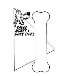 SAVES MONEY & DOGS' LIVES logo