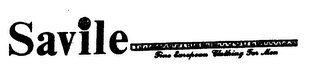 SAVILE FINE EUROPEAN CLOTHING FOR MEN logo