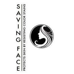 SAVING FACE PROTECTS SKIN BY RESISTING COLOR STAINS logo