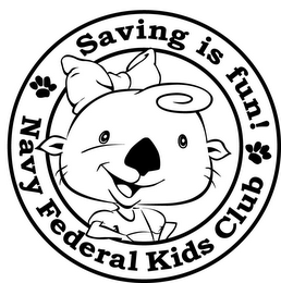 SAVING IS FUN! NAVY FEDERAL KIDS CLUB logo
