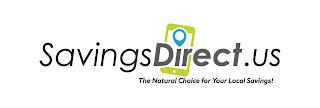 SAVINGS DIRECT . US THE NATURAL CHOICE FOR YOUR LOCAL SAVINGS! logo