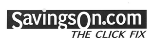 SAVINGSON.COM THE CLICK FIX logo