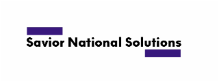 SAVIOR NATIONAL SOLUTIONS logo
