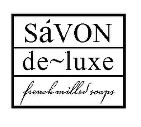 SAVON DE~LUXE FRENCH MILLED SOAPS logo