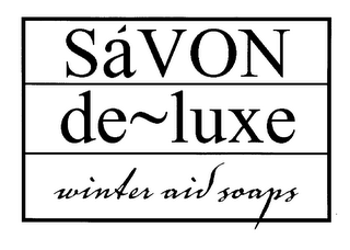 SAVON DE~LUXE WINTER AID SOAPS logo