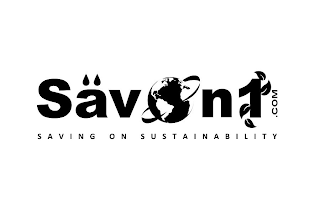 SAVON1.COM SAVING ON SUSTAINABILITY logo