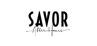 SAVOR AFTER HOURS logo