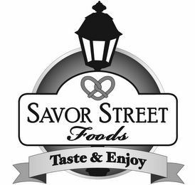 SAVOR STREET FOODS TASTE & ENJOY logo