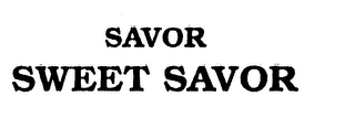 SAVOR SWEET SAVOR logo