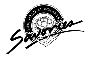 SAVORIES FINE FOOD MERCHANTS logo