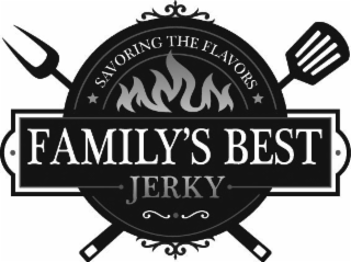 SAVORING THE FLAVORS FAMILY'S BEST JERKY logo