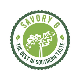 SAVORY G THE BEST IN SOUTHERN TASTE logo