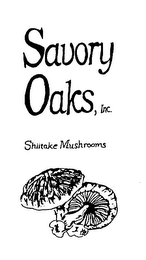 SAVORY OAKS, INC. SHIITAKE MUSHROOMS logo