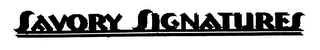 SAVORY SIGNATURES logo