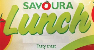 SAVOURA LUNCH TASTY TREAT logo