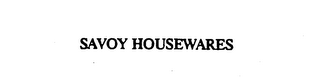 SAVOY HOUSEWARES logo