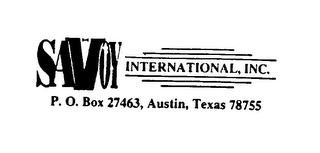 SAVOY INTERNATIONAL, INC. logo