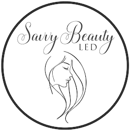 SAVVY BEAUTY LED logo