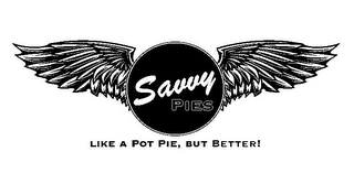 SAVVY PIES LIKE A POT PIE, BUT BETTER! logo