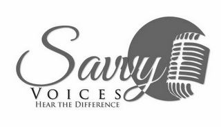 SAVVY VOICES HEAR THE DIFFERENCE logo