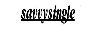 SAVVYSINGLE THE NEWSLETTER FOR THE FORWARD MINDED PROFESSIONAL SINGLE WOMAN logo
