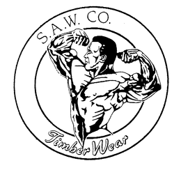 S.A.W. CO. TIMBER WEAR logo
