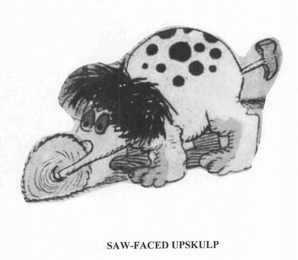 SAW-FACED UPSKULP logo