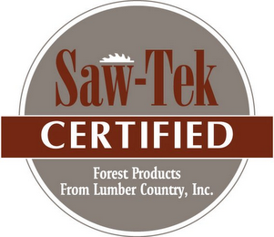 SAW-TEK CERTIFIED FOREST PRODUCTS FROM LUMBER COUNTRY, INC. logo