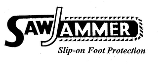 SAWJAMMER SLIP-ON FOOT PROTECTION logo