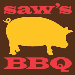 SAW'S BBQ logo