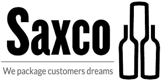 SAXCO WE PACKAGE CUSTOMERS DREAMS logo