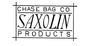 SAXOLIN CHASE BAG CO PRODUCTS logo