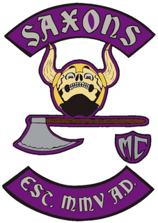 SAXONS MC EST. MMV A.D. logo