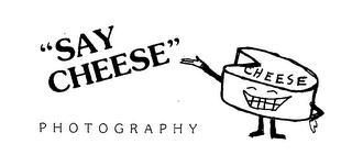 "SAY CHEESE" PHOTOGRAPHY CHEESE logo