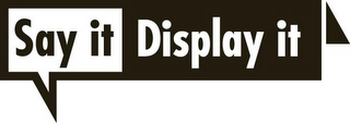 SAY IT DISPLAY IT logo