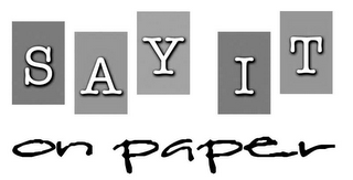 SAY IT ON PAPER logo