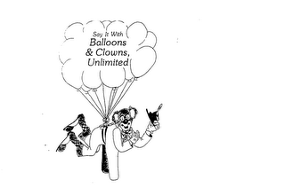 SAY IT WITH BALLOONS & CLOWNS, UNLIMITED logo