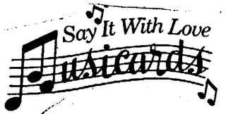 SAY IT WITH LOVE MUSICARDS logo